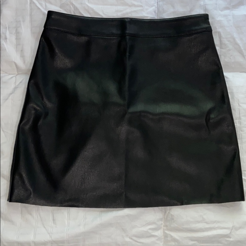 faux leather skirt